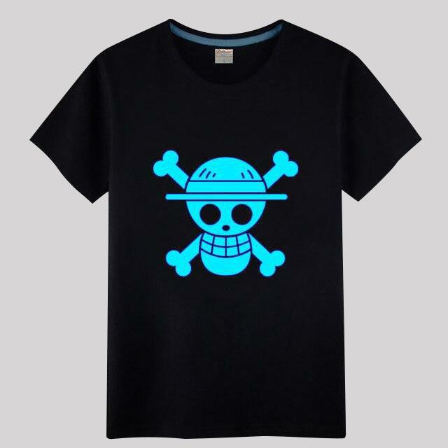 Glow in the Dark T-Shirts MNK1108 Logo One Piece / S Official One Piece Merch