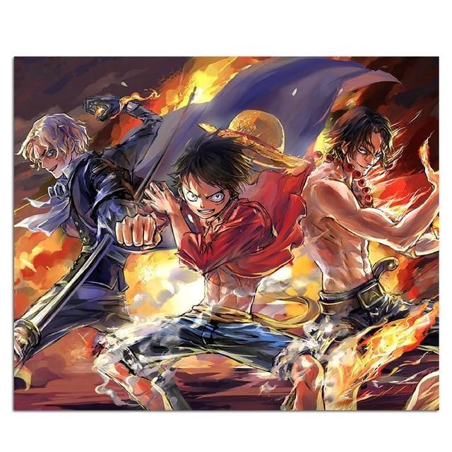 One Piece Sabo Luffy Ace Mouse Pad ANM0608 Default Title Official One Piece Merch