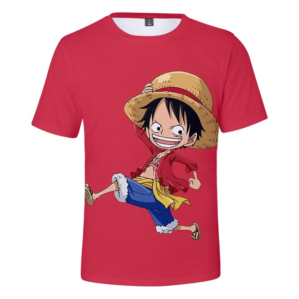 One Piece Monkey D. Ruffy Kinder T-Shirt ANM0608 XXS Offizieller One Piece Merch