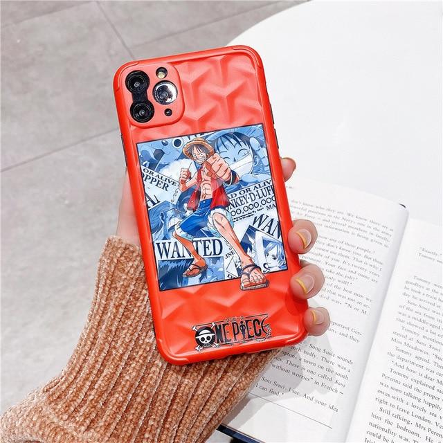One Piece Orange Monkey D. Luffy Wanted iPhone Case ANM0608 for 7 or 8 Official One Piece Merch
