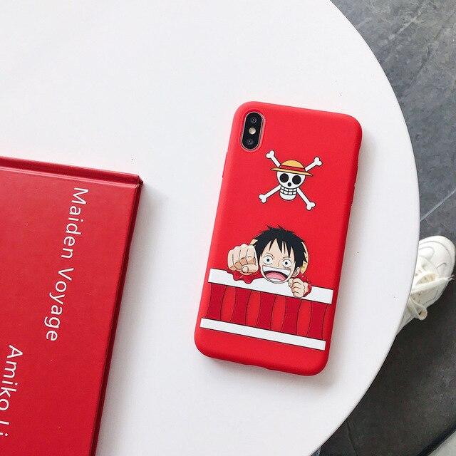 One Piece Red Monkey D. Luffy iPhone Hülle ANM0608 Für iPhone 6 6s Offizieller One Piece Merch