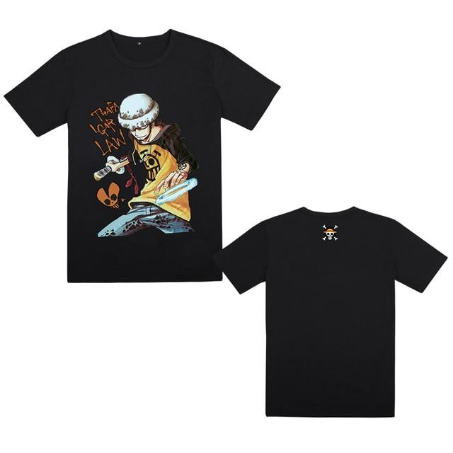 One Piece T-shirt Trafalgar D. Water Law ANM0608 Noir / M Merch officiel One Piece