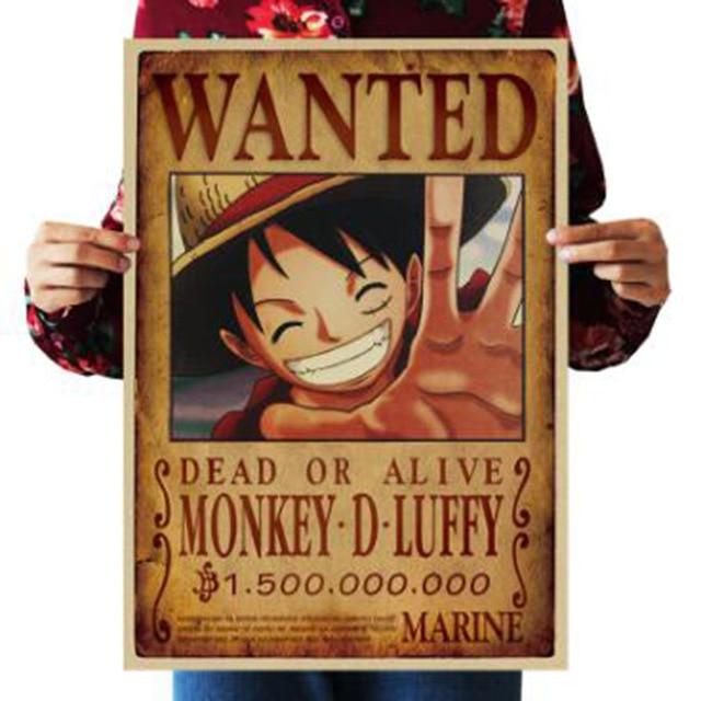 One Piece Khỉ chết hay còn sống D. Luffy truy nã tiền thưởng ANM0608 Tiêu đề mặc định Chính thức One Piece Hàng hóa