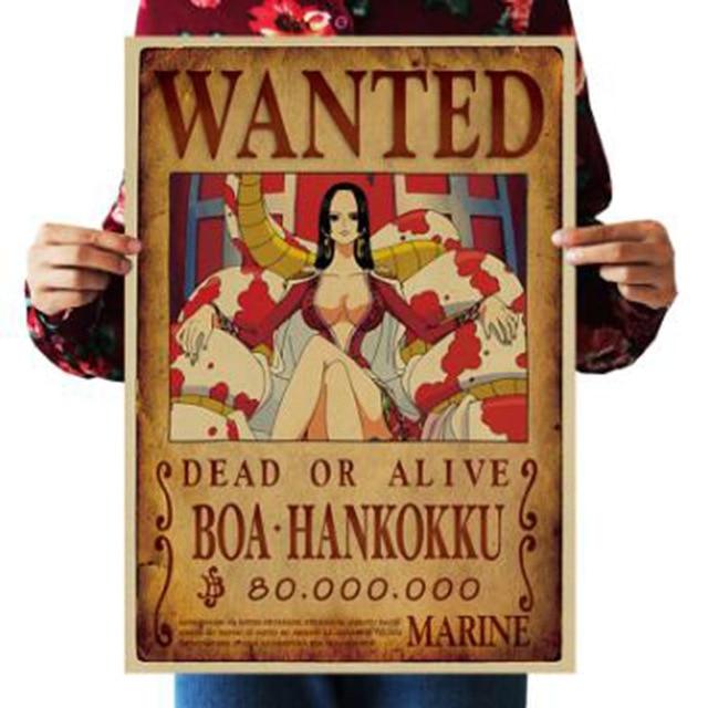 One Piece Chết hay còn sống Boa Hancock Poster truy nã tiền thưởng ANM0608 Tiêu đề mặc định Chính thức One Piece Merch