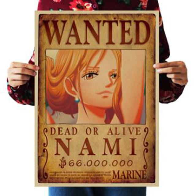 One Piece Đã chết hay còn sống Áp phích tiền thưởng truy nã Nami ANM0608 Tiêu đề mặc định Chính thức One Piece Merch