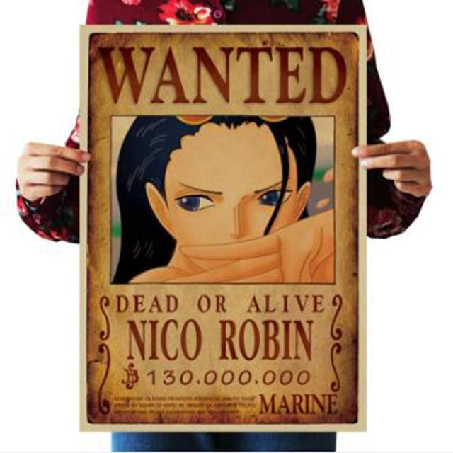One Piece Chết hay còn sống Nico Robin Wanted Bounty Poster ANM0608 Tiêu đề mặc định Chính thức One Piece Merch