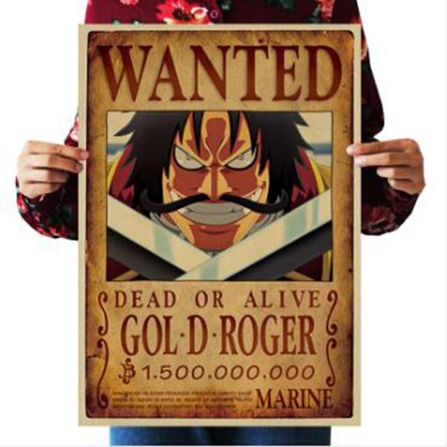 One Piece Dead or Alive Gol D. Roger Wanted Bounty Poster ANM0608 Default Title Official One Piece Merch