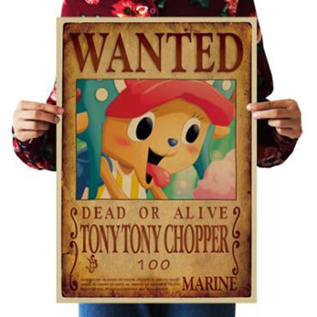 One Piece Dead or Alive Tony Tony Chopper Wanted Bounty Poster ANM0608 Default Title Official One Piece Merch