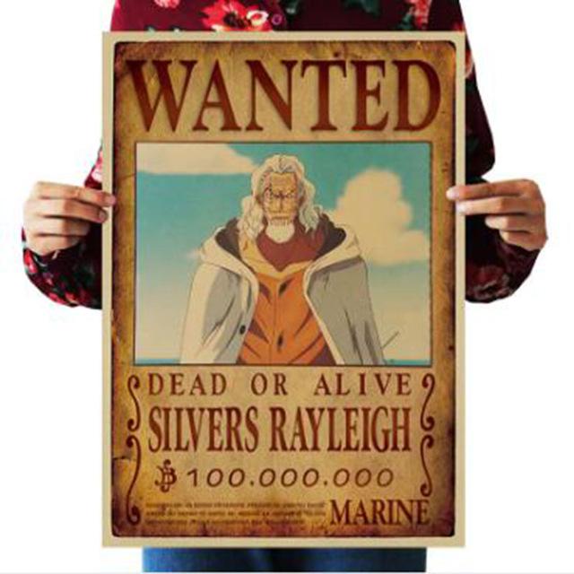 One Piece Dead or Alive Silvers Raleigh Bounty Poster ANM0608 Default Title Official One Piece Merch