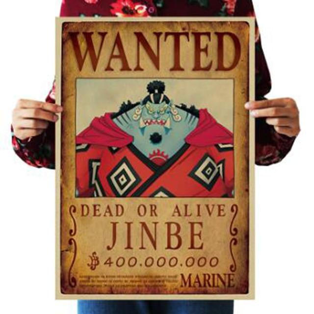 One Piece Dead or Alive Jinbe Wanted Bounty Poster ANM0608 Default Title Official One Piece Merch