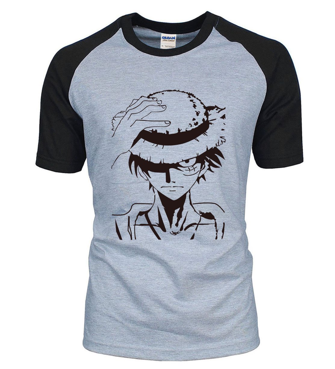 One Piece Luffy Straw Hat T-Shirt ANM0608 Black / S Official One Piece Merch