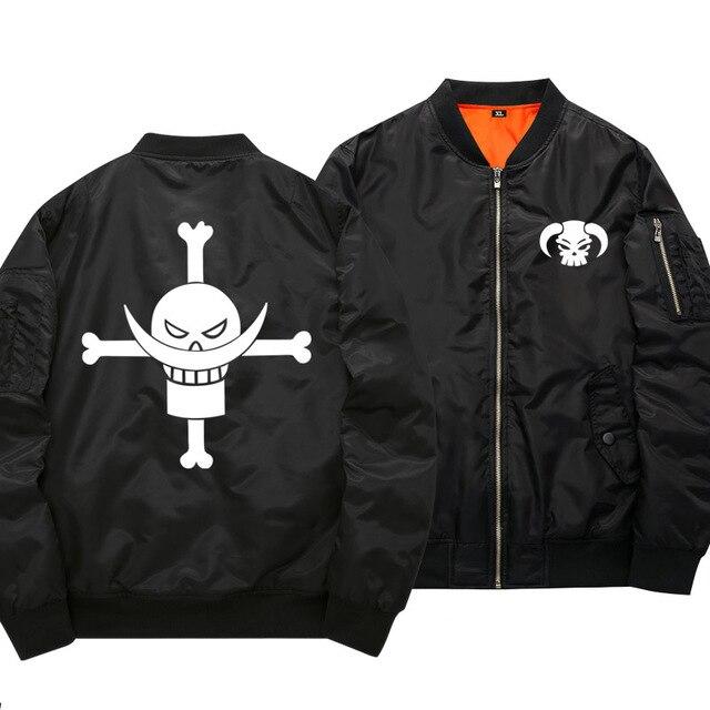 One Piece Whitebeard Pirates Black Bomber Jacket ANM0608 S Official One Piece Merch
