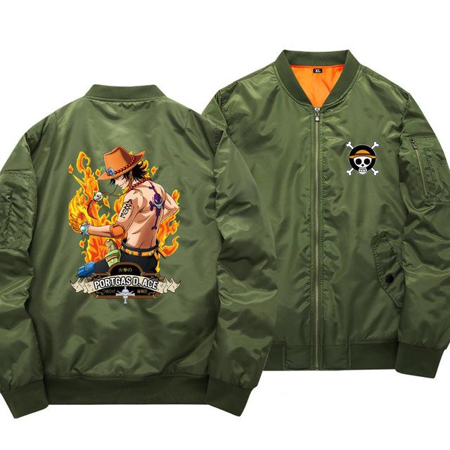 One Piece Portgas D. Ace Bomber Jacket ANM0608 S Official One Piece Merch