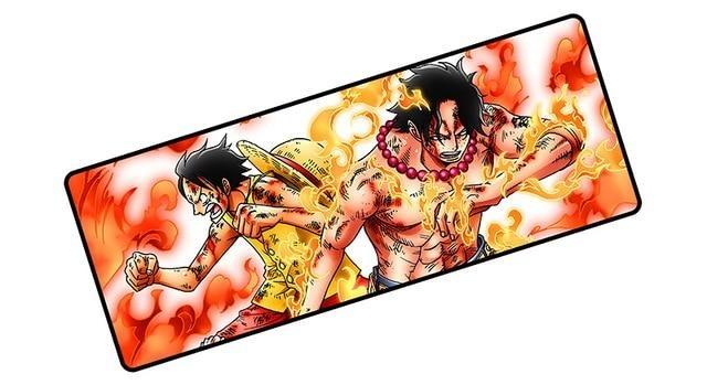 One Piece Monkey D. Luffy & Portgas D. Ace Fighting Mouse Pad ANM0608 Default Title Official One Piece Merch