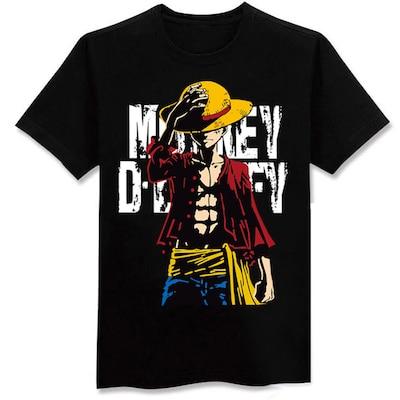 Monkey D. Ruffy T-Shirt - One Piece MNK1108 Schwarz / M Offizieller One Piece Merch