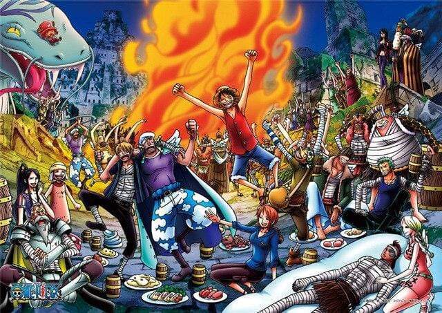Bữa tiệc áp phích One Piece trong Skypiea OMS0911