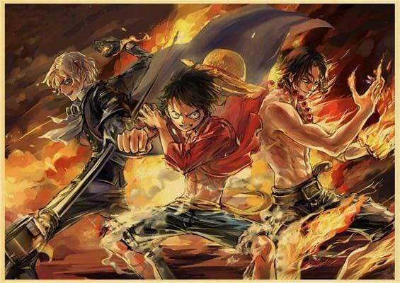 One Piece Poster Luffy, Sabo và Ace OMS0911