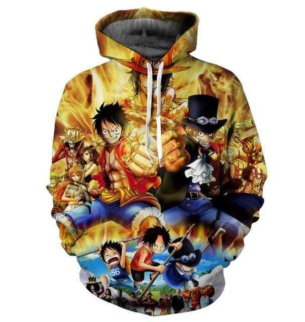 Ace Sabo et Luffy 3 Brothers One Piece Sweat OMS0911