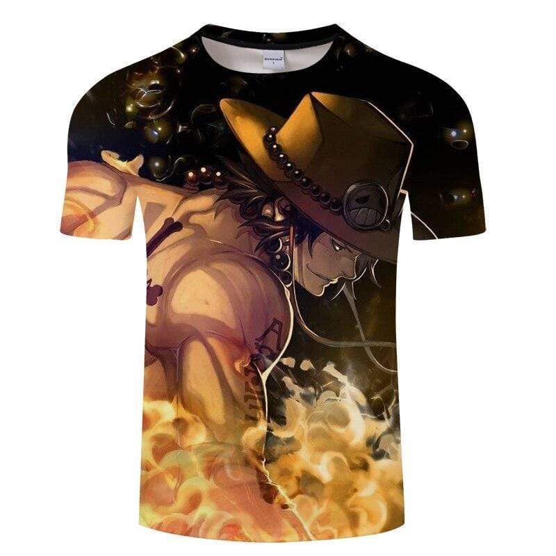 T-shirt Ace le fils de Roger One Piece OMS0911